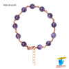 Pure Copper Amethyst Bracelet For Male And Female - शुद्ध तांबा रत्न कटैला वलय स्त्री पुरुष हेतु