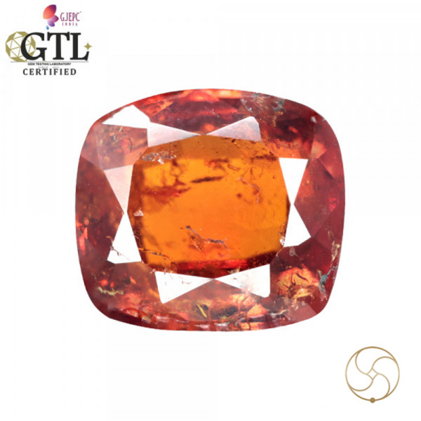 Image of 5.43 Carat Garnet Gemstone With Ring Or Pendant – गोमेद रत्न