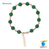 Pure Copper Gem Green onyx Bracelet For Male And Female - शुद्ध तांबा रत्न हरा अकीक वलय स्त्री पुरुष हेतु