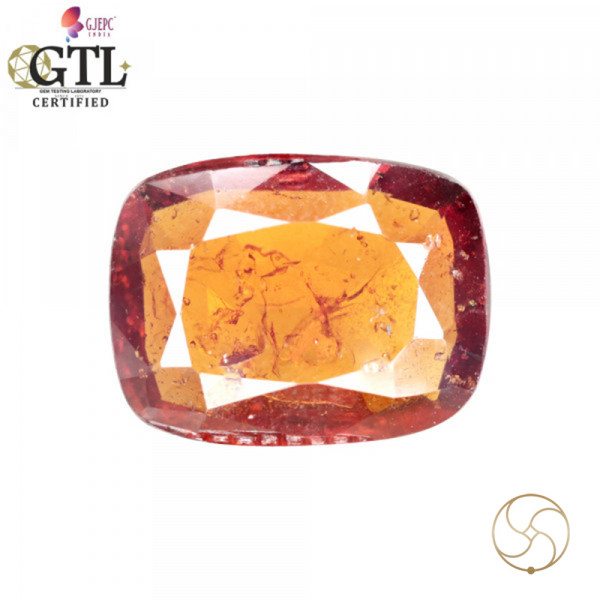 Image of 4.63 Carat Garnet Gemstone With Ring Or Pendant – गोमेद रत्न