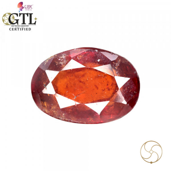 Image of 11.30 Carat Garnet Gemstone With Ring Or Pendant – गोमेद रत्न