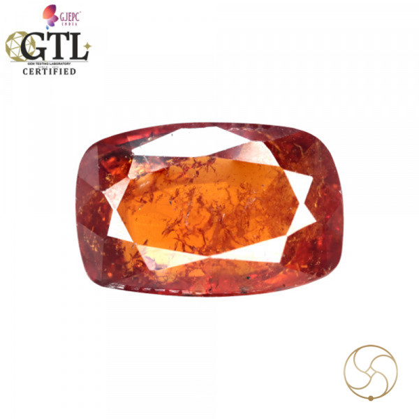 Image of 10.19 Carat Garnet Gemstone With Ring Or Pendant – गोमेद रत्न