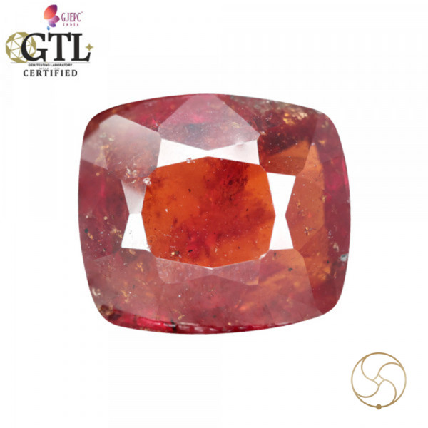 Image of 14.43 Carat Garnet Gemstone With Ring Or Pendant – गोमेद रत्न