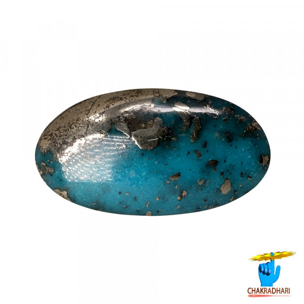 Image of 11.2 Carats Turquoise Irani Gemstone - पिरोजक, फ़िरोज़ा ईरानी रत्न