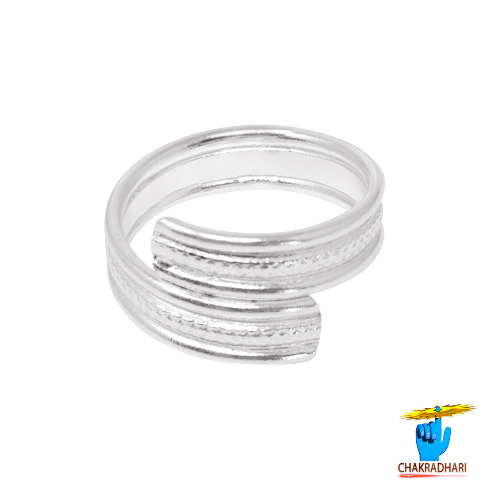 999  Silver Bel Mala Leg Finger Toe Ring Pair -           81gm