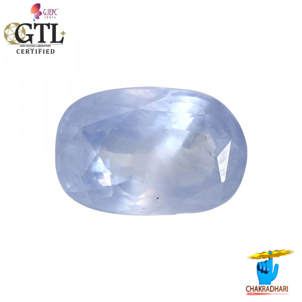 Image of 5.06 Carats Blue Sapphire Gemstone With Ring Or Pendant - नीलम रत्न