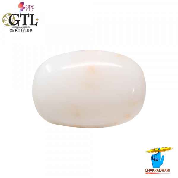 Image of 17.81 Carats White Coral With Ring Or Pendant - सफ़ेद मूंगा रत्न