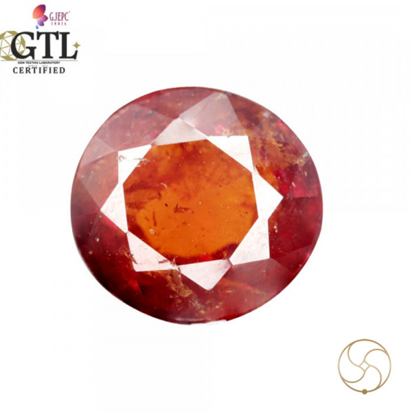 Image of 6.93 Carat Garnet Gemstone With Ring Or Pendant – गोमेद रत्न