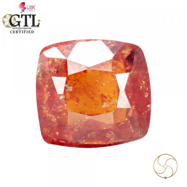 Image of 6.19 Carat Garnet Gemstone With Ring Or Pendant – गोमेद रत्न