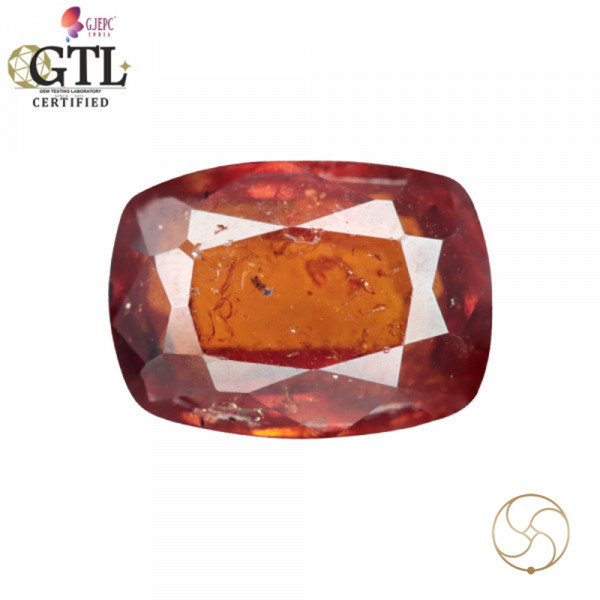 Image of 5.18 Carat Garnet Gemstone With Ring Or Pendant – गोमेद रत्न