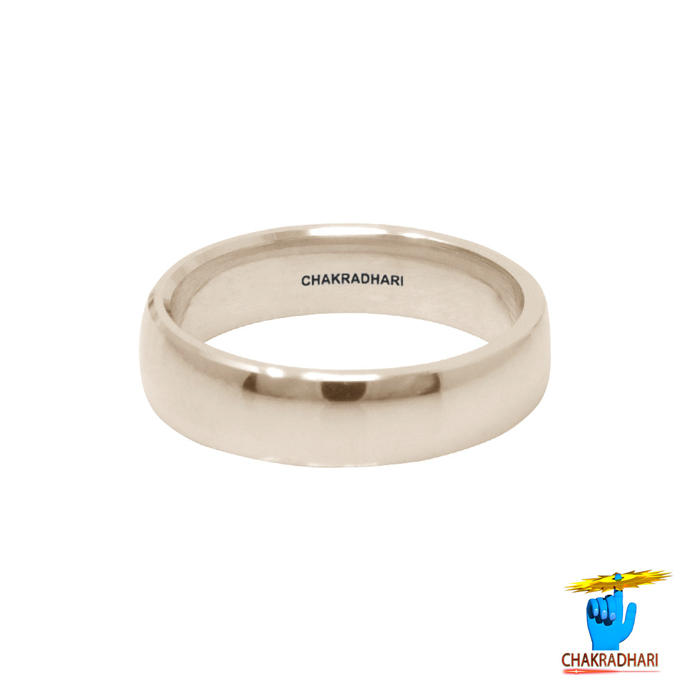 Phool Bronze Lathe Half Round Ring - 6gm