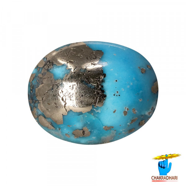 Image of 8.3 Carats Turquoise Irani Gemstone - पिरोजक, फ़िरोज़ा ईरानी रत्न