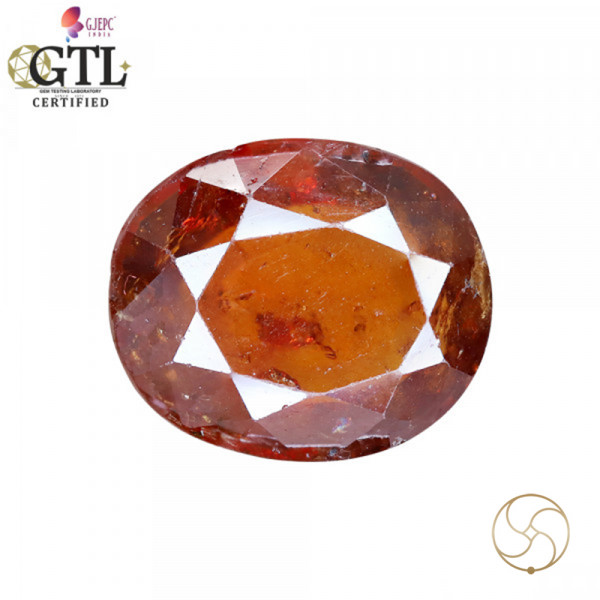 Image of 6.16 Carat Garnet Gemstone With Ring Or Pendant – गोमेद रत्न