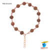 Copper  Rudraksha  Bracelet For Male And Female -तांबा रुद्राक्ष वलय स्त्री पुरुष हेतु