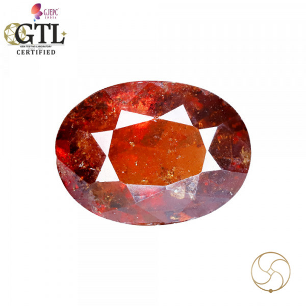 Image of 11.69 Carat Garnet Gemstone With Ring Or Pendant – गोमेद रत्न
