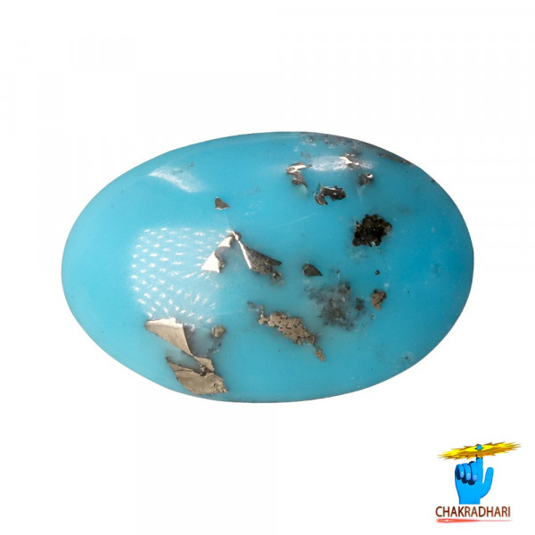 Image of 5.0  Carats Turquoise Irani Gemstone - पिरोजक, फ़िरोज़ा ईरानी रत्न