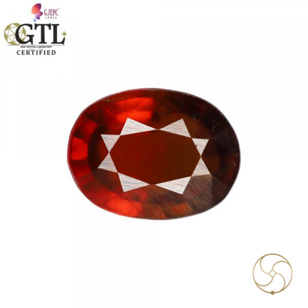 Image of 12.14 Carat Garnet Gemstone With Ring Or Pendant – गोमेद रत्न
