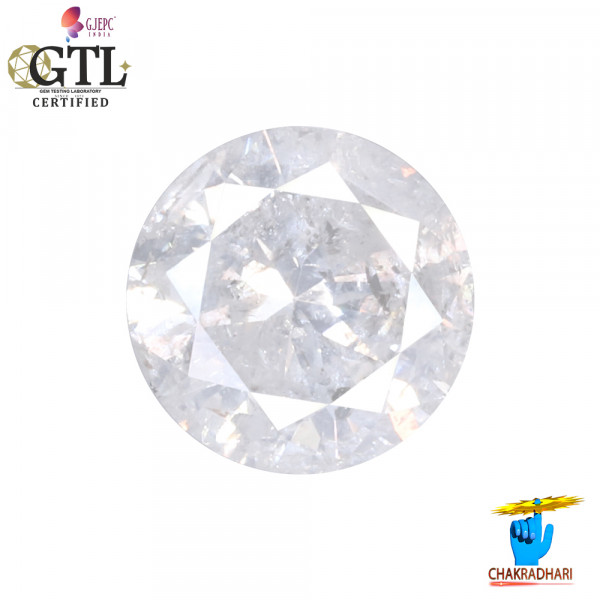 Image of 0.92 Carat Natural Diamond With Silver Ring Or Pendant