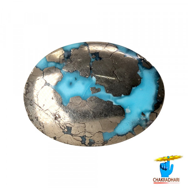 Image of 8.8 Carats Turquoise Irani Gemstone - पिरोजक, फ़िरोज़ा ईरानी रत्न