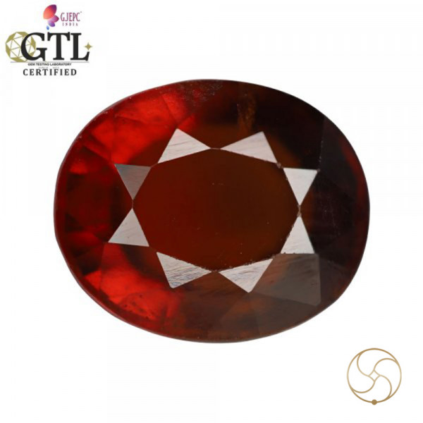 Image of 11.56 Carat Garnet Gemstone With Ring Or Pendant – गोमेद रत्न