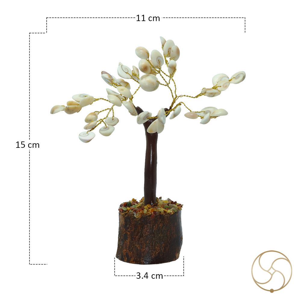 Small Gomti Chakra Shell Tree -    