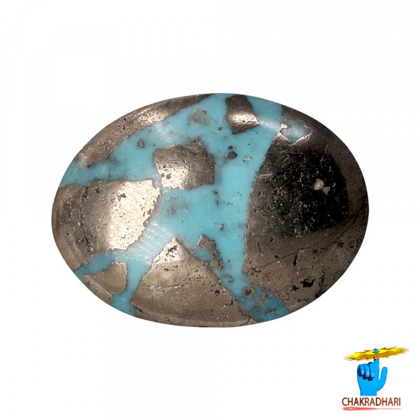 Image of 9.2 Carats Turquoise Irani Gemstone - पिरोजक, फ़िरोज़ा ईरानी रत्न