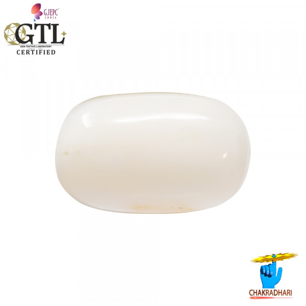 Image of 20.90 Carats White Coral With Ring Or Pendant - सफ़ेद मूंगा रत्न