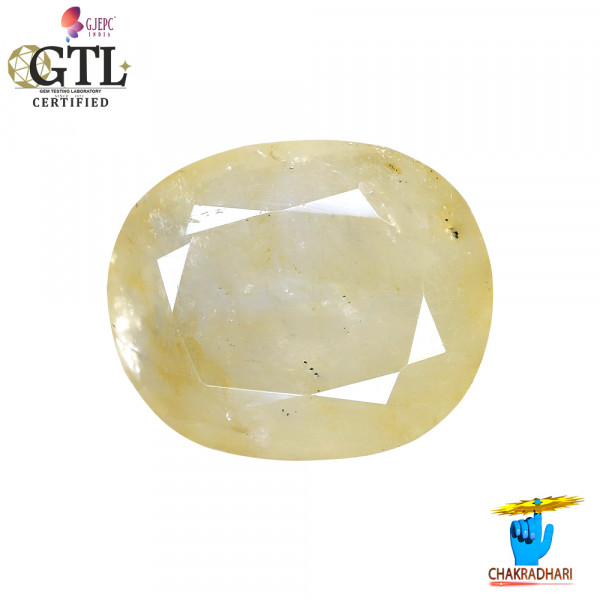 Image of 8.78 Carats Yellow Sapphire With Ring Or Pendant – पुखराज ठोस