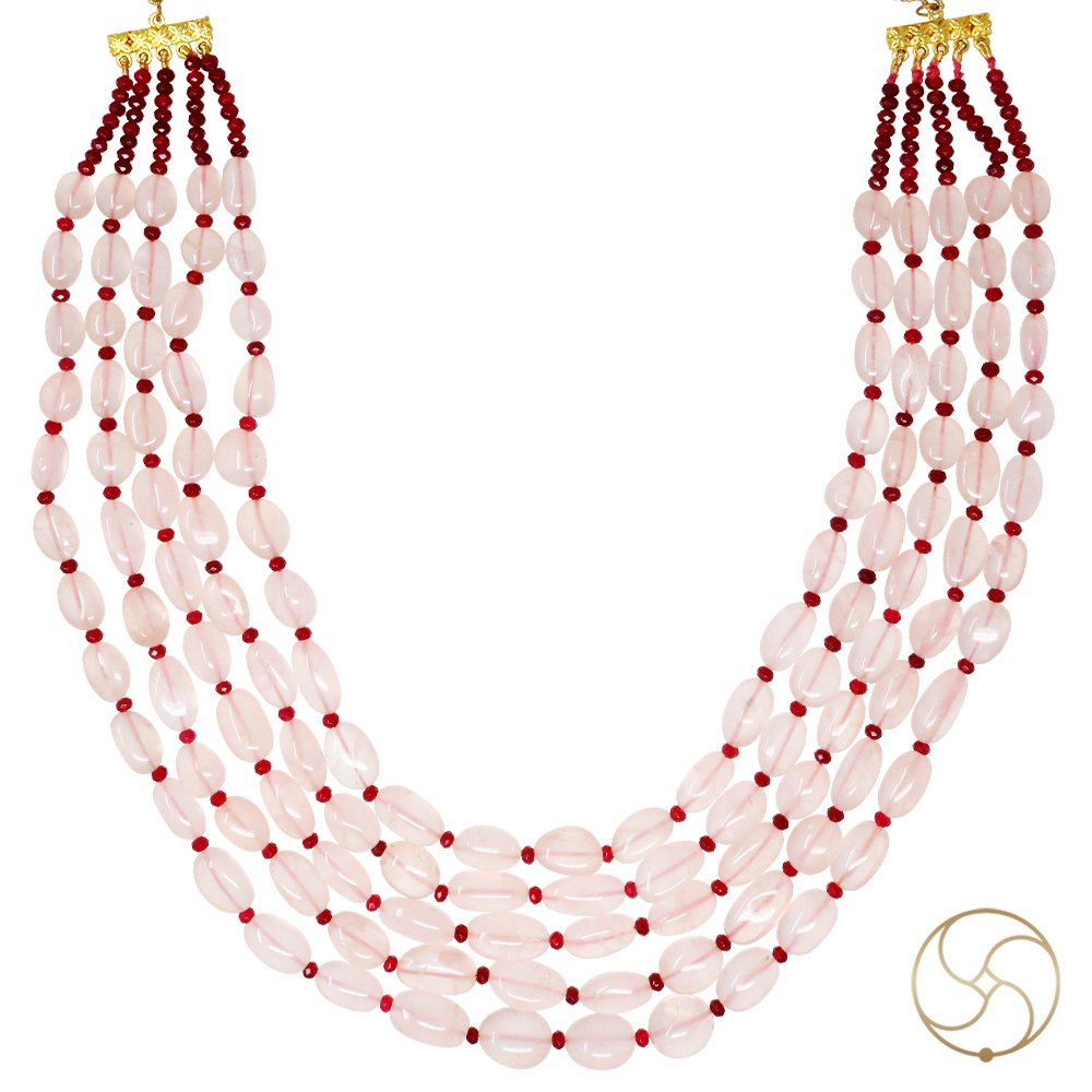 Rose Quartz Necklace -    