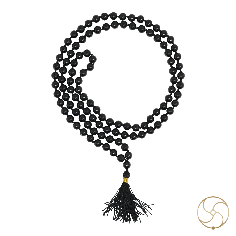 Black Mahavaikrant Mala for Jaap or Wearing - 8mm or 6mm