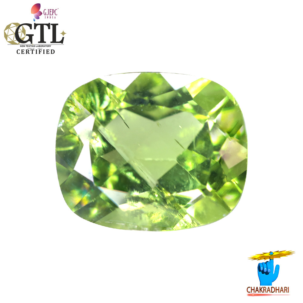 595 Carats Peridot Gemstone With Ring Or Pendant -  