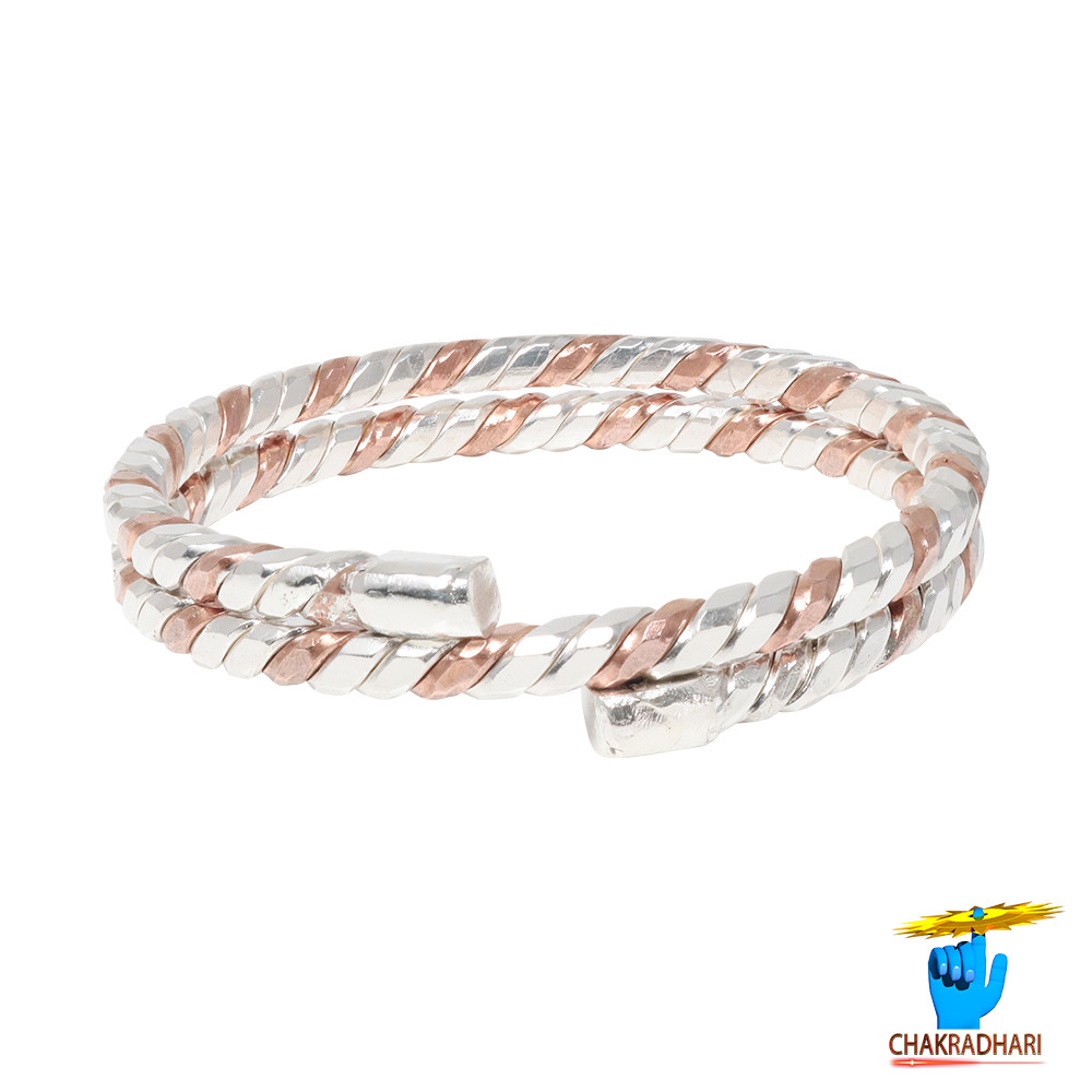 999 Silver Copper Bio Electrical Bangle 807 Grams silver 34 Grams copper - - -