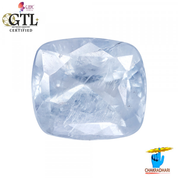 Image of 7.34 Carats Blue Sapphire Gemstone With Ring Or Pendant - नीलम रत्न