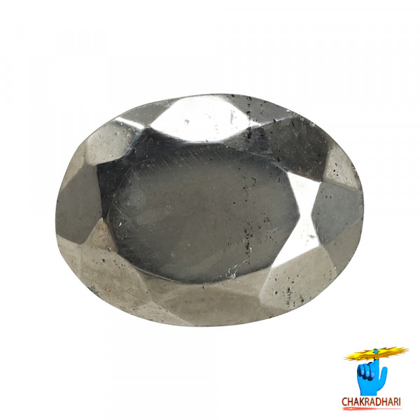 Image of 7.95 Carats Pyrite Gemstone With Ring Or Pendant - माक्षिक रत्न