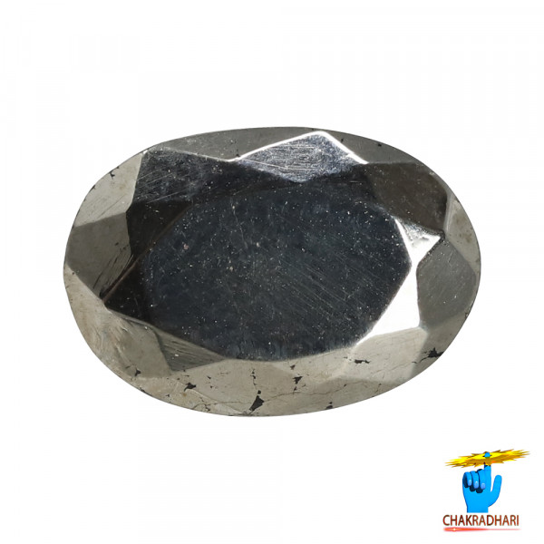Image of 7.1 Carats Pyrite Gemstone With Ring Or Pendant - माक्षिक रत्न