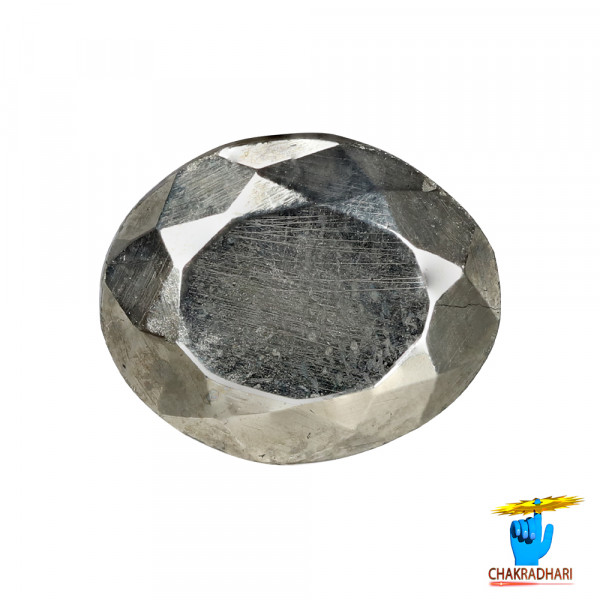 Image of 5.35 Carats Pyrite Gemstone With Ring Or Pendant - माक्षिक रत्न