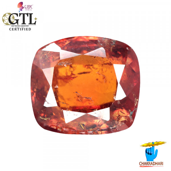 Image of 5.43 Carat Garnet Gemstone With Ring Or Pendant – गोमेद रत्न
