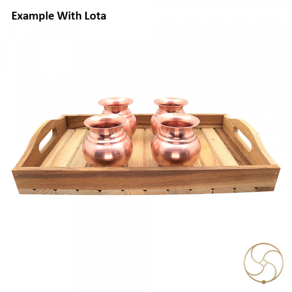 Image of Teak Wood Tray - सागवान ट्रे