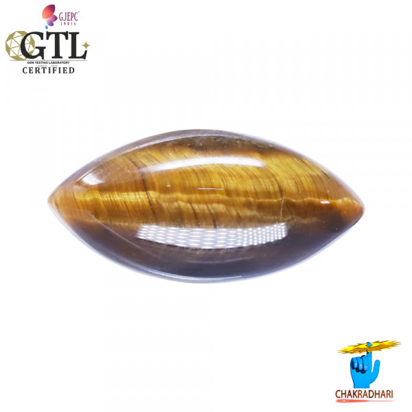 Image of 9.4 Carat Tiger Eye Gemstone With  Ring or Pendant -टाइगर ऑय