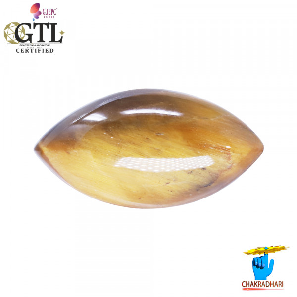 Image of 9.2 Carat Tiger Eye Gemstone With Ring or Pendant -टाइगर ऑय