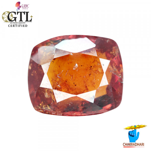 Image of 5.53 Carat Garnet Gemstone With Ring Or Pendant – गोमेद रत्न