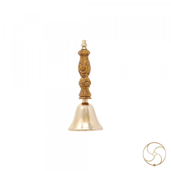 Image of Phool Bronze Very Small Puja Bell - फूल काँसा नन्ही पूजा घंटी