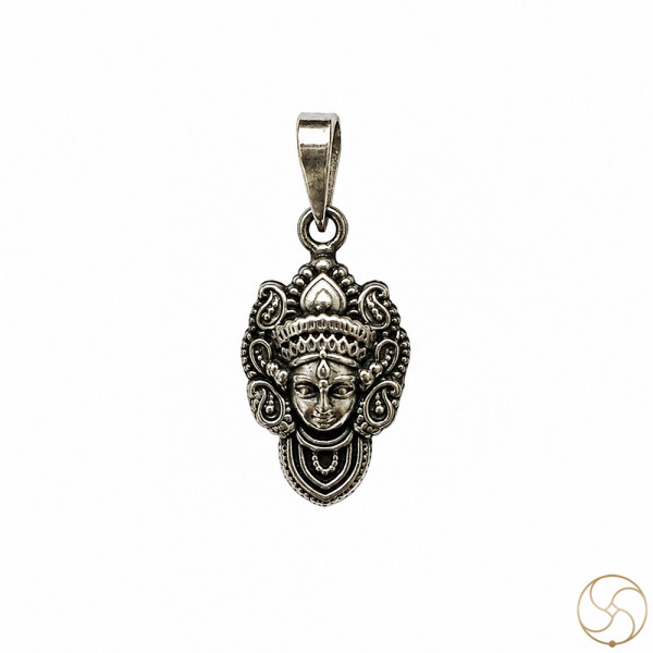 Image of 99.6% Silver Durga Maa Pendant
