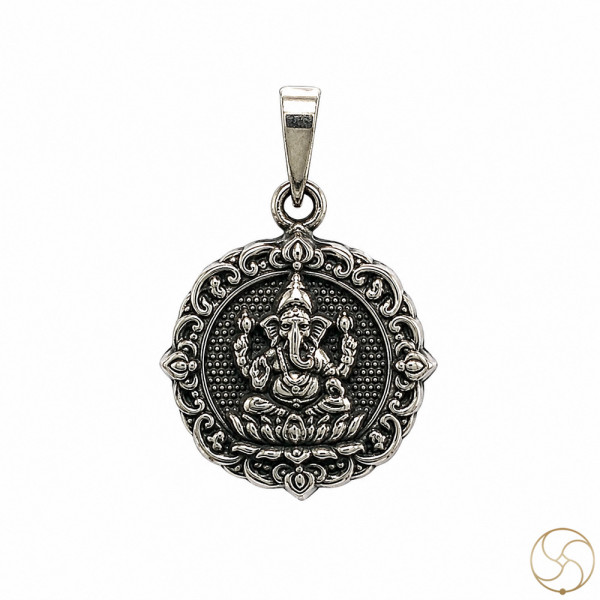 Image of 99.6% Silver Ganesh Ji Idol Pendant