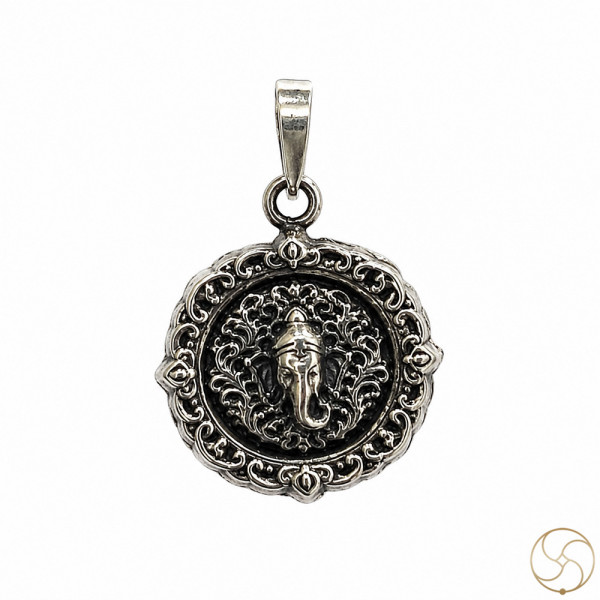 Image of 99.6% Silver Ganesh Ji Pendant