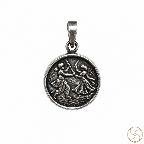 Image of 99.6% Silver Garba Nritay Pendant