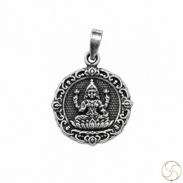 Image of 99.6% Silver Lakshmi Maa Pendant