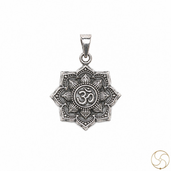 Image of 99.9% Silver Shikhar Om Pendant