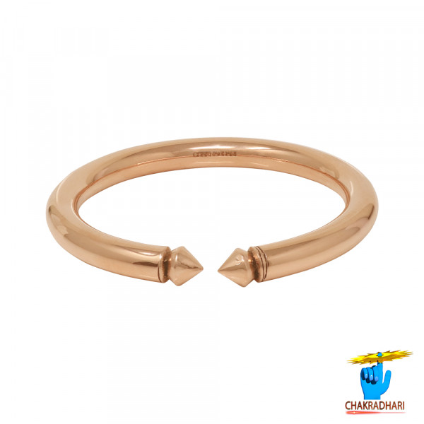 Image of 99.9%  Nepaliya Copper Gents Ghumti Bangle - नेपालिया तांबा पुरुष  घुमटी  कड़ा