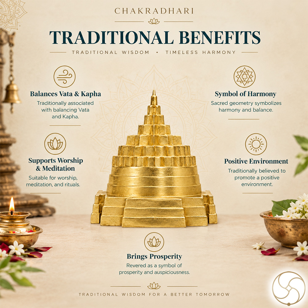 Ritika Brass Maha Meru Shri Yantra with Perfect Dimensions